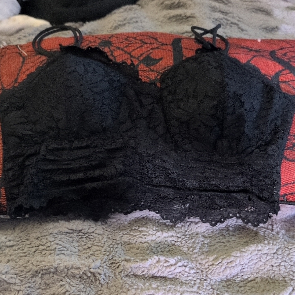 Elegant Black Lace Bralette